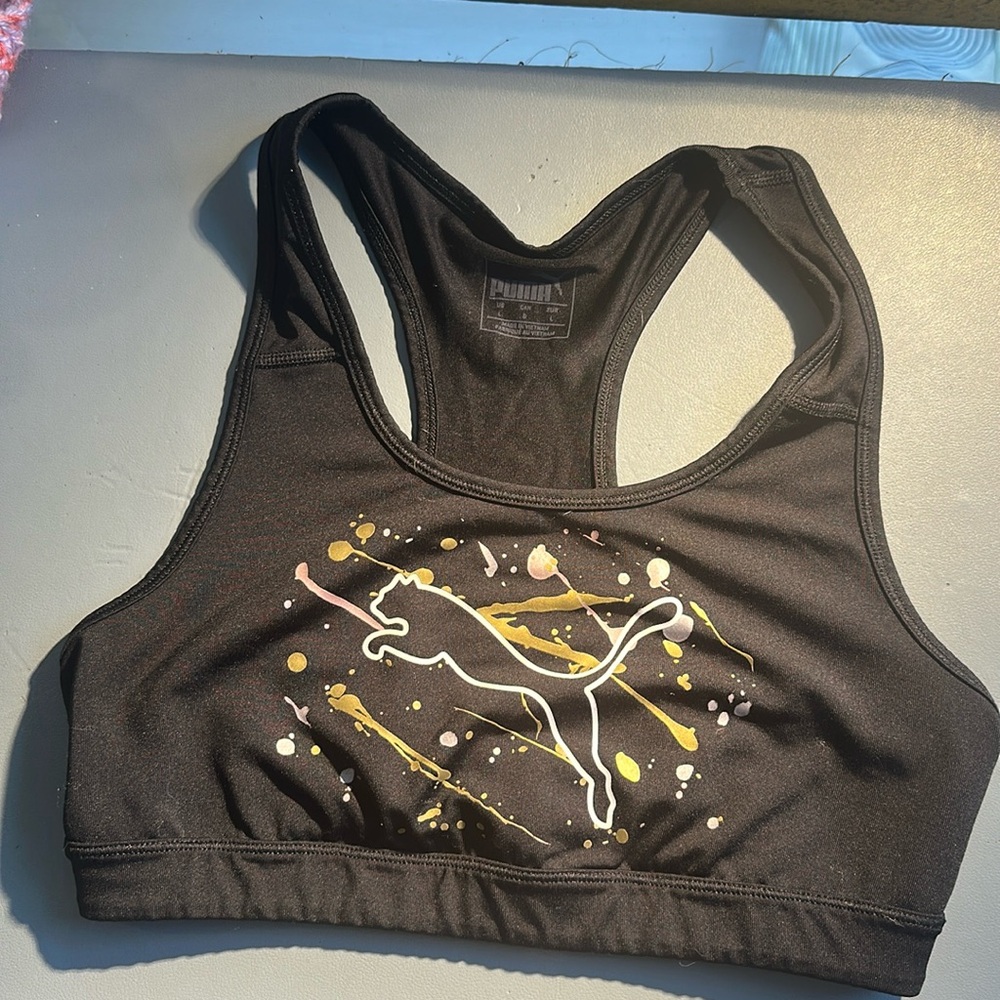 Puma sport bra size L